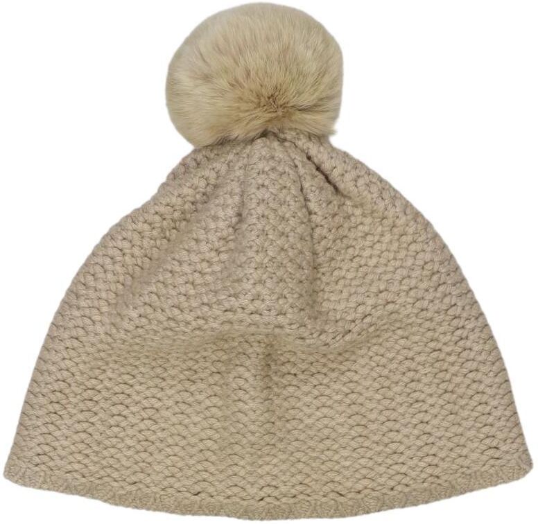 S.marlon Damen Hut oder Mütze, Beige, Gr. Onesize, Kaschmir - Second Hand