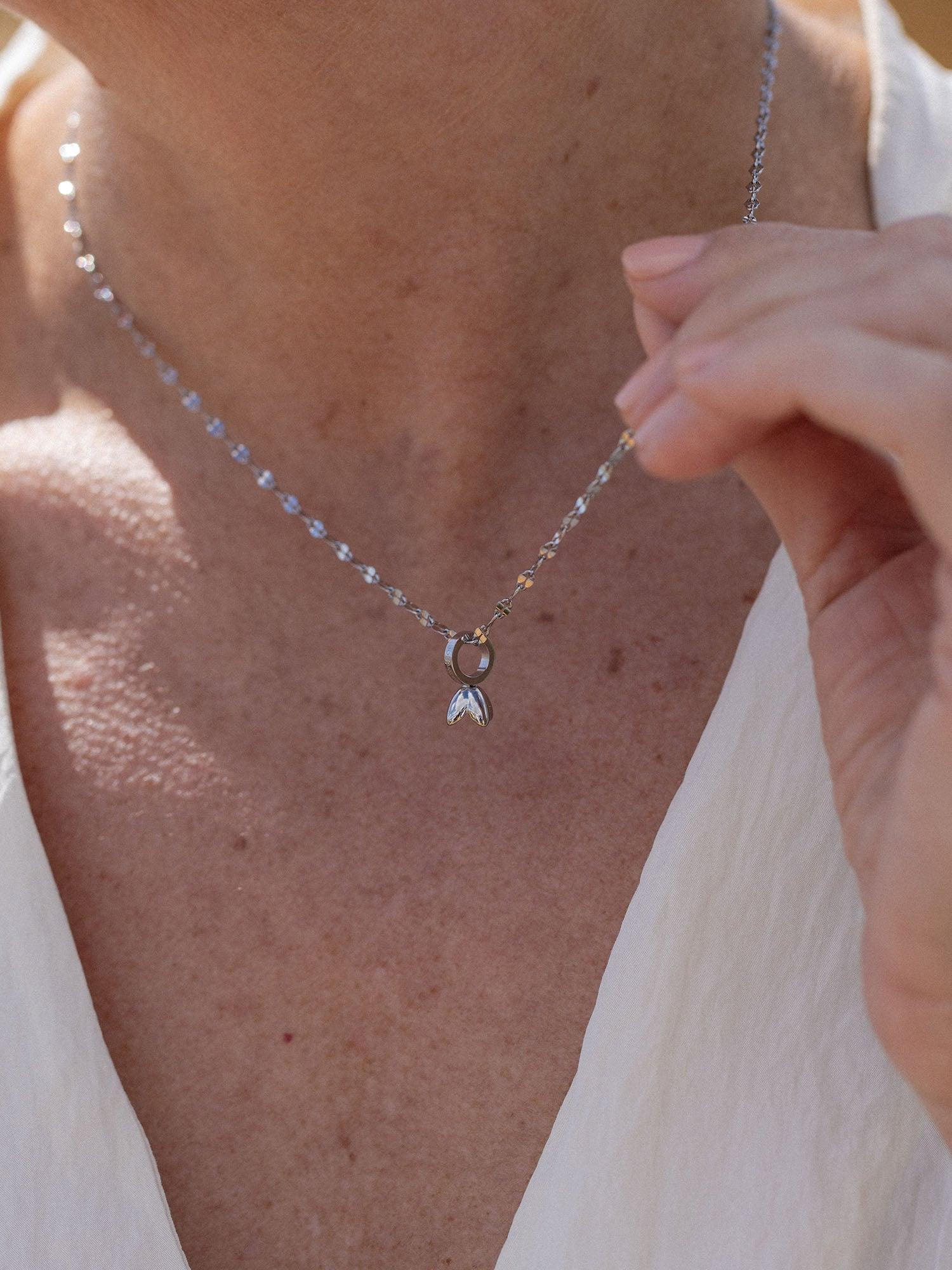PURELEI Schneeglöckchen Charm Anhänger - Geburtsblume Januar