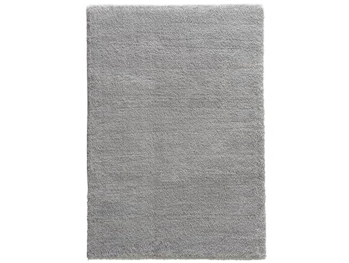 Astra Hochwertiger Teppich Wohnzimmer, Schlafzimmer - Hochflorteppich weich - flauschig & farbenfroh - einfarbiges Design - Teppich Grau 133 x 190 cm