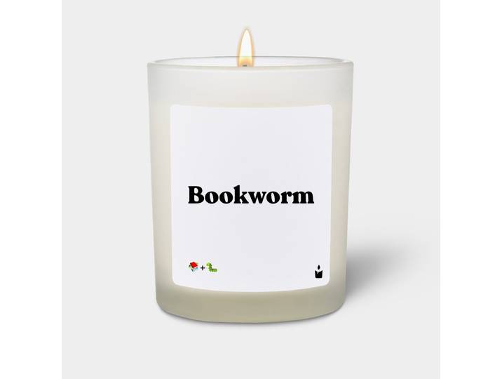 Duftkerze Weiss Flowery Bookworm