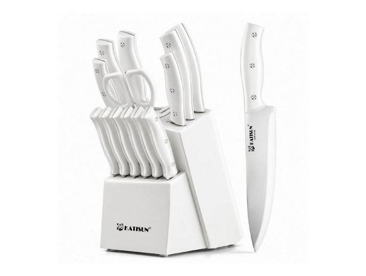 LuxusKollektion Messer-Set Messerset 15tlg. Weiß Selbstschärfend