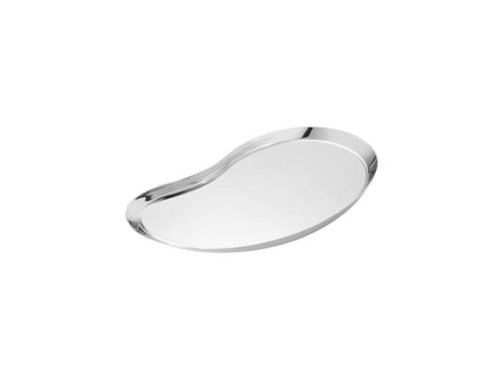 Georg Jensen Indulgence Edelstahltablett – Stilvolle, hochglanzpolierte Servierplatte für Speisen und Getränke – entworfen von Helle Damkjærs