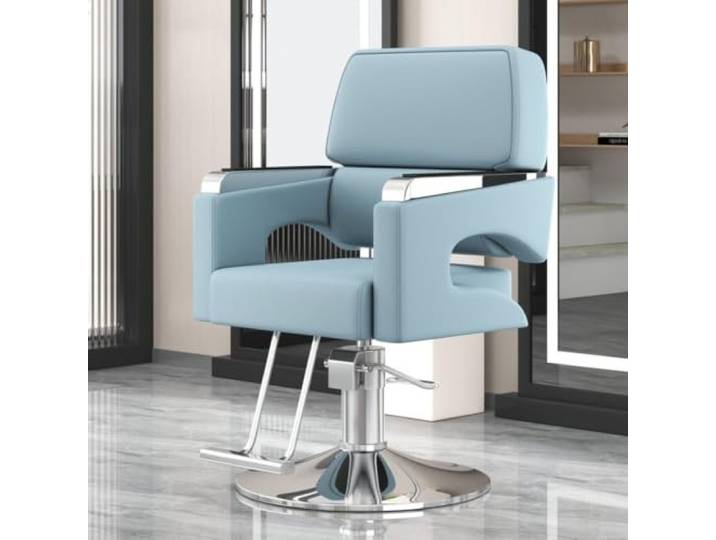 Dalumian Friseurstuhl/Barber-Stuhl, Styling-Stuhl für Friseure Metallgestell, hochelastischer Schaumstoff & PU-Leder, um 360° drehbar, höhenverstellbar(K)
