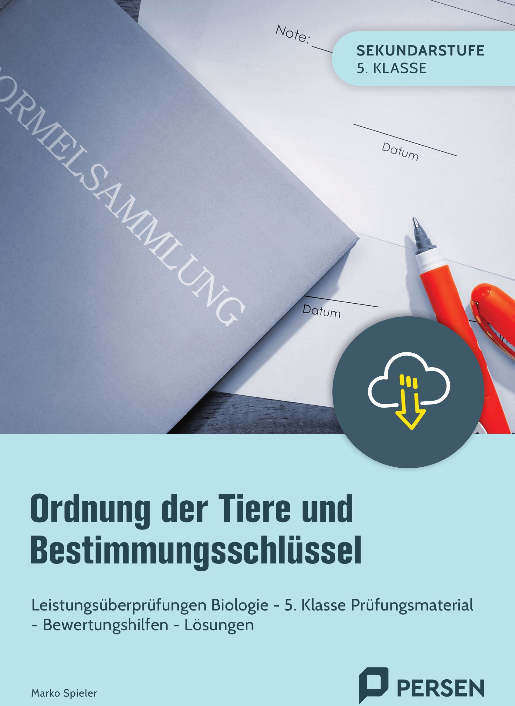 Persen Verlag Ordnung der Tiere und Bestimmungsschlüssel