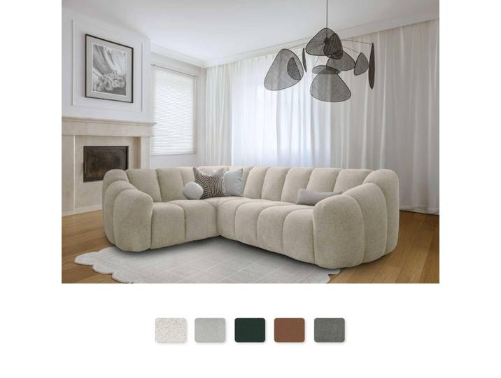 MIUFORM Canapé Shell L Accoudoir GAUCHE - 265x205 cm - Beige - Canapé modulable Canapé