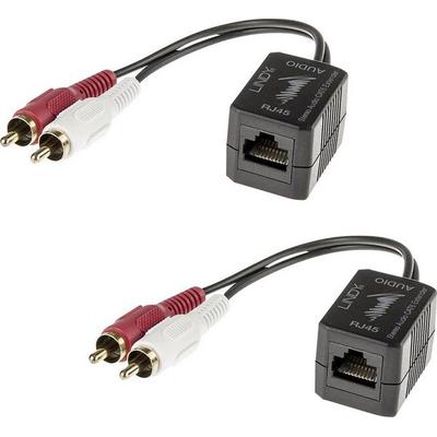 LINDY LINDY Stereo Audio Extender Cat.5/6 100m Cinch Audio Extender über Netzwerkkabel RJ45 100 m