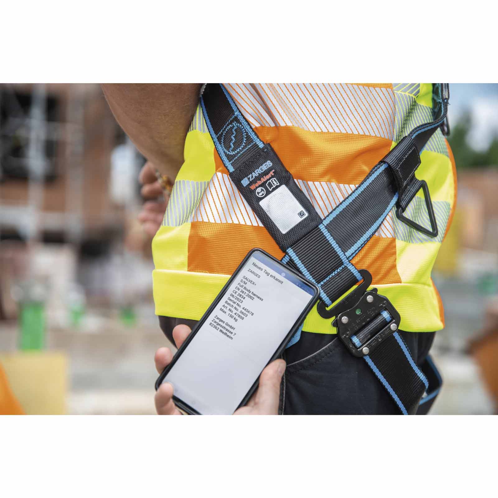 Zarges Fall Protection Auffanggurt Suprax mit Polsterungen und zahlreichen Features für maximale Sicherheit für seilunterstützte Arbeiten Größe S-M