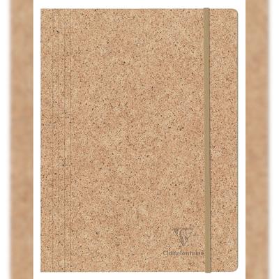 Clairefontaine 4x Kollektion Jeans & Cocoa, Sammelmappe mit Gummizug, 24x32cm, Kakao - Kakao 83527C