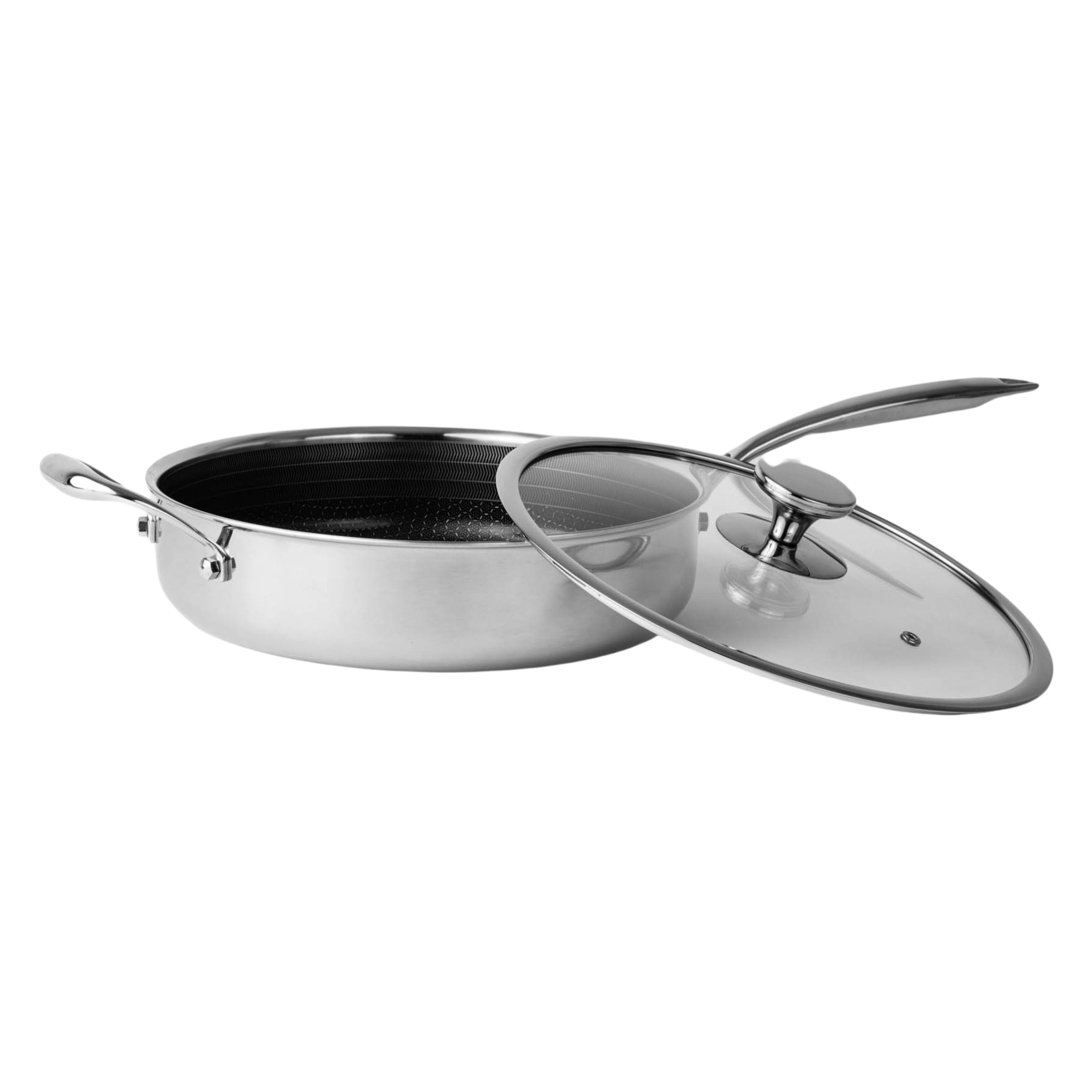 Stock Sobczyk - Hybrid Sauterpan with lid Ø28cm (Bratpfanne, Aluminium, Edelstahl) (1235491)