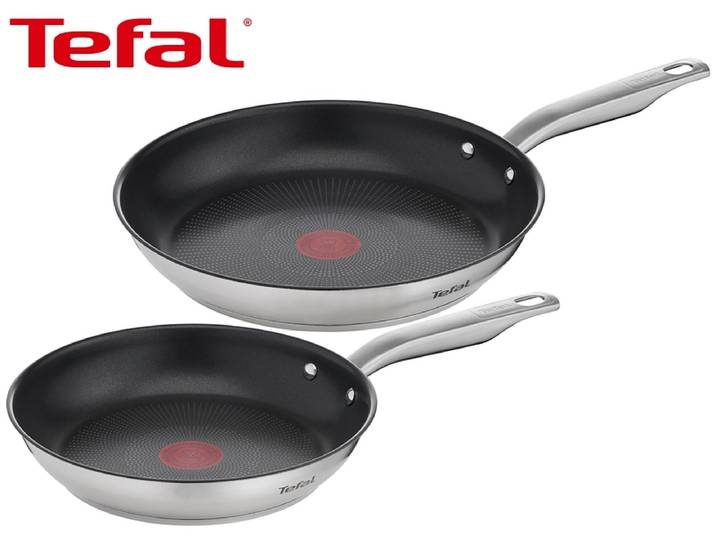 Kochset VIRTUOSO TEFAL 2 Stück stahl rostfrei Silber