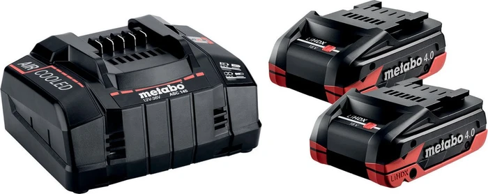 METABO Basic-Set 2 × LiHDX (Li-Ion) 4,0 Ah