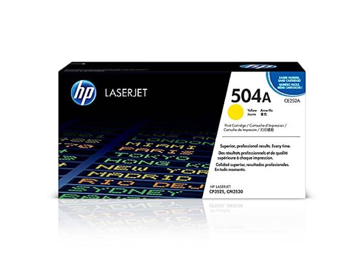 HP 504A Toner Jaune Authentique (CE252A)