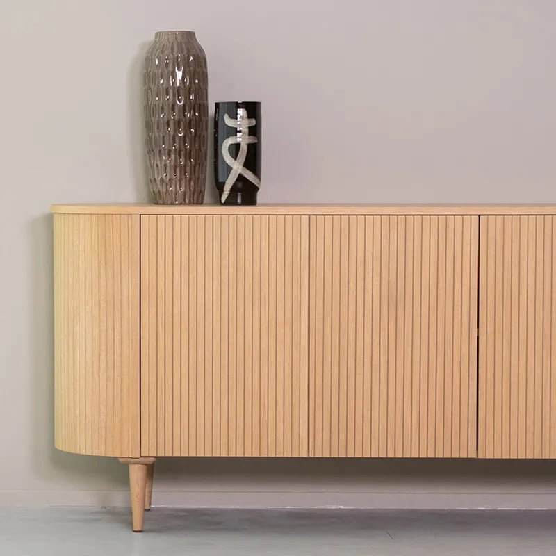 Label51 Dressoir Oliva Naturel Eiken Breedte: 220 cm