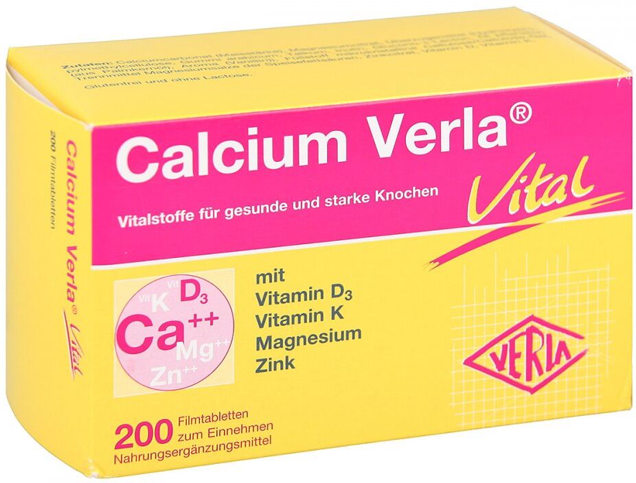 Basenpulver Verla Calcium Verla Vital Filmtabletten