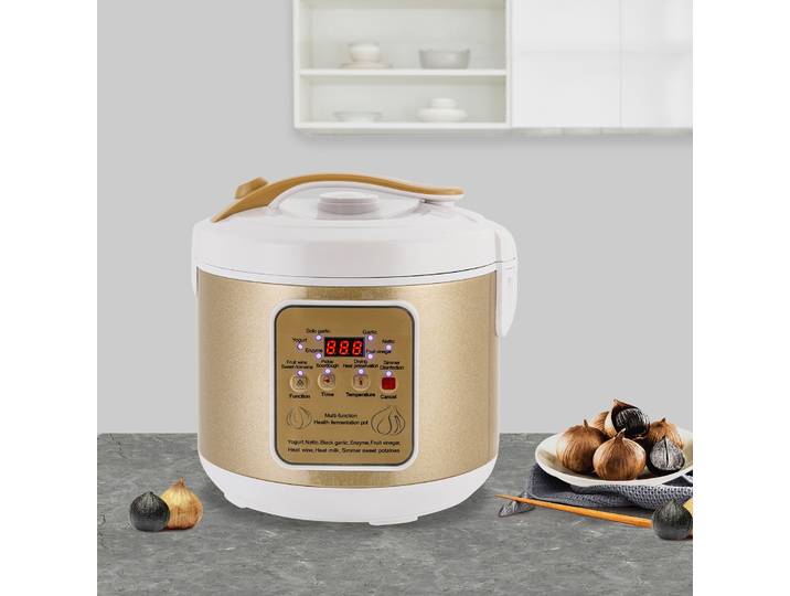Fermenteur d'ail noir 6L, cuiseur d'ail rond 90w, Pot intérieur Double couche, Machine de fermentation intelligente pour yaourt Natto