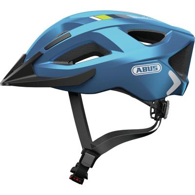 Fahrradhelm ABUS "ADURO 2.0" Gr. M, blau (steel blau), Helme, M Kopfumfang: 52cm - 58cm