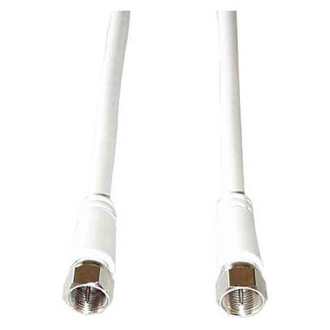 E+P FA 50. Anschluss 1: F plug, Anschluss 2: F plug. Kabellänge: 5 m, Produktfarbe: Weiss, Impedanz: (85 dB, Antennenkabel) (FA50)