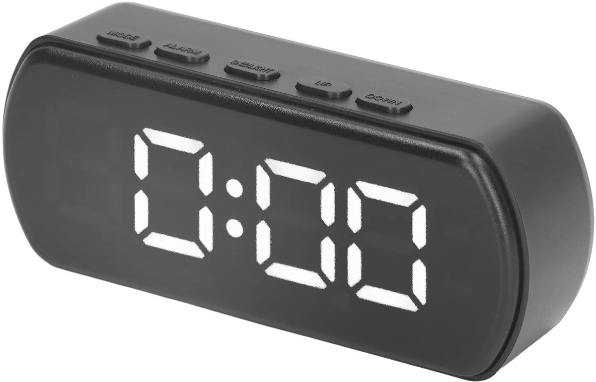 Dailygoods Digitale Wekker met Snooze-functie en Temperatuursensor