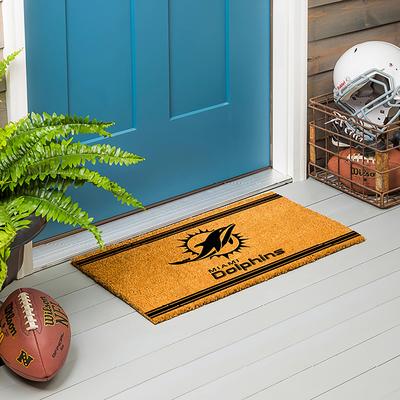 Evergreen Miami Dolphins Monochrome Indoor/Outdoor Coir Door Mat