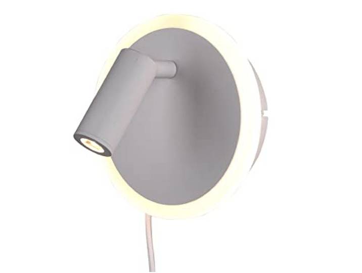 Trio Leuchten LED Wandleuchte Jordan 229210231, Metall Weiß matt, inkl. 5 Watt + 2 Watt LED