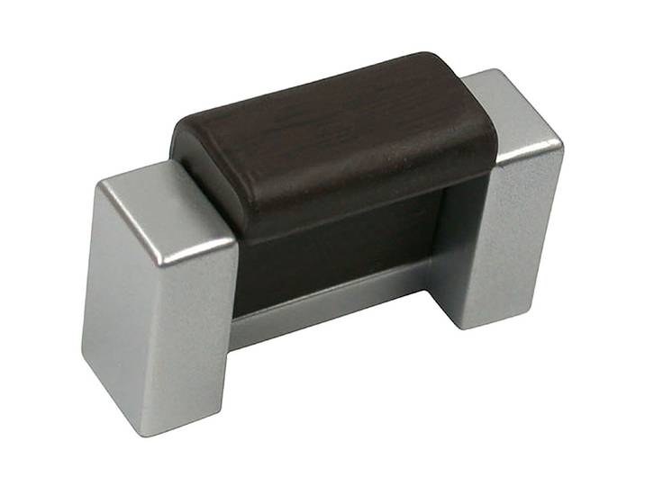 Siro Griff Dunkle Nuss Chrom 40 × 14 × 25 mm