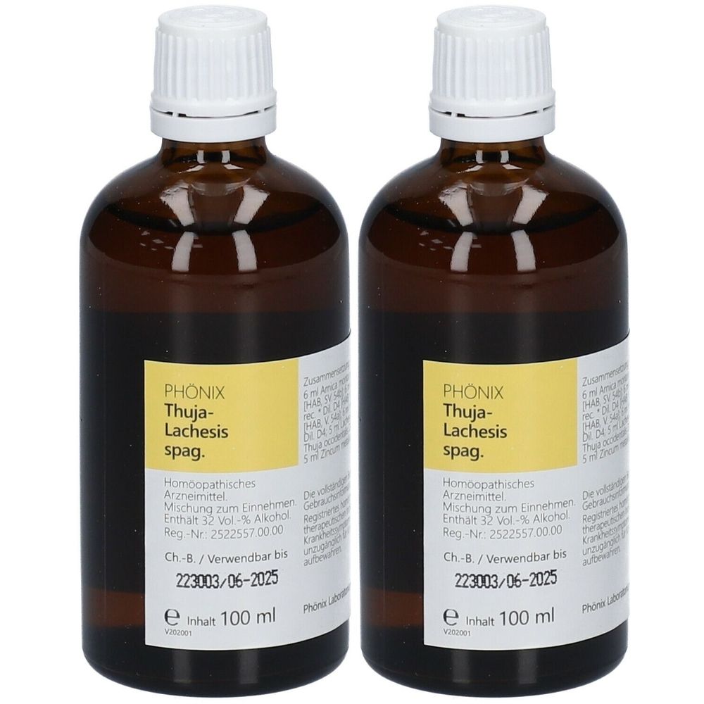 PHÖNIx Thuja lachesis spag.Mischung 2x 2x100 ml Mischung