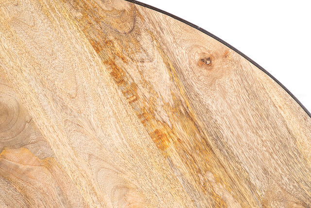 Miliboo Industrieller Esstisch Holz und Metall D125 ATELIER