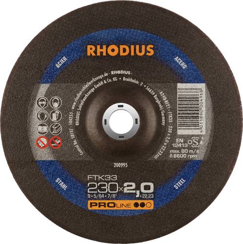 Rhodius FTK33 200995 Trennscheiben-Set 25 St. Stahl