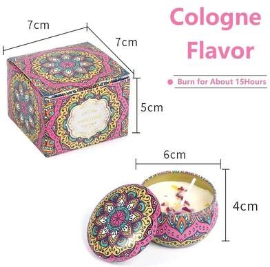 Uplift Treasures Vintage Soy Wax Scented Candle Jar With Floral Fragrance cologne Flavor