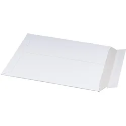 VEPATIM 100x Vollpappe-Versandtasche 285x365mm stabile Vollpappe Selbstklebeverschluss B4 weiß
