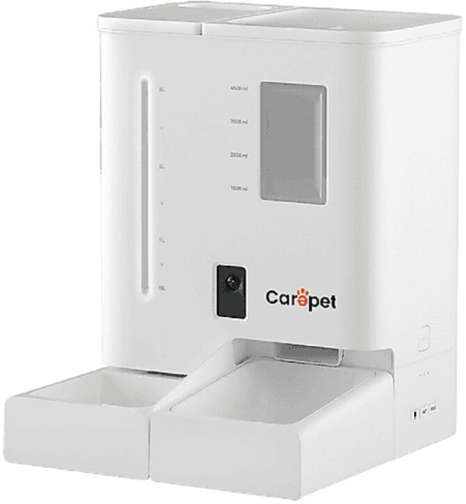 Distributore Cibo e Acqua 2 in 1 Programmabile per Cani e Gatti Carepet F03V 1PZ