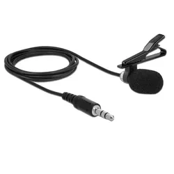DELOCK Krawatten Lavalier Mikro omnidirekt. Clip 3,5mm 3Pin