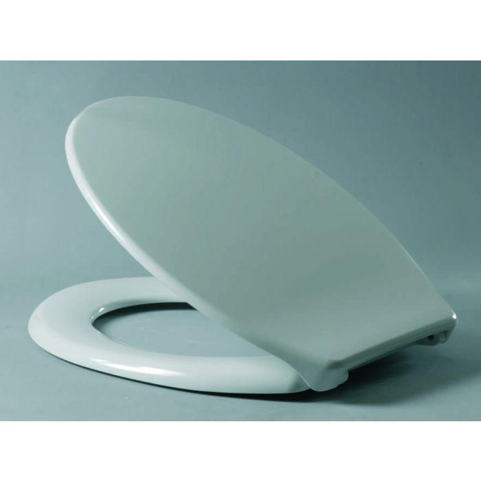 Haro WC-Sitz 506864 Scharniere Edelstahl, FastFixmutter, 2-Punkt, pergamon