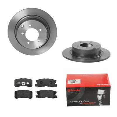 BREMBO Bremsensatz, Scheibenbremse Bremsensatz-Hinterachse COATED DISC LINE / STANDARD IJDTIDIMP6 Hinterachse voll 302mm 10mm für Citroën Peugeot MITS