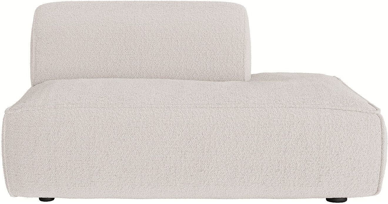 Unique Diván derecha en chenilla beige - CAMILIO de Maison Céphy