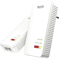FRITZ! FRITZ!Powerline 1240 AX WLAN Set, (Wi-Fi 6) Gigabit-Adapter 1200 Mbit/s Kabellos und Kabelgebunden