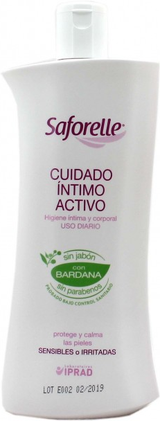 Saforelle Active Intimate Care Gel with Burdock Extract 500 ml