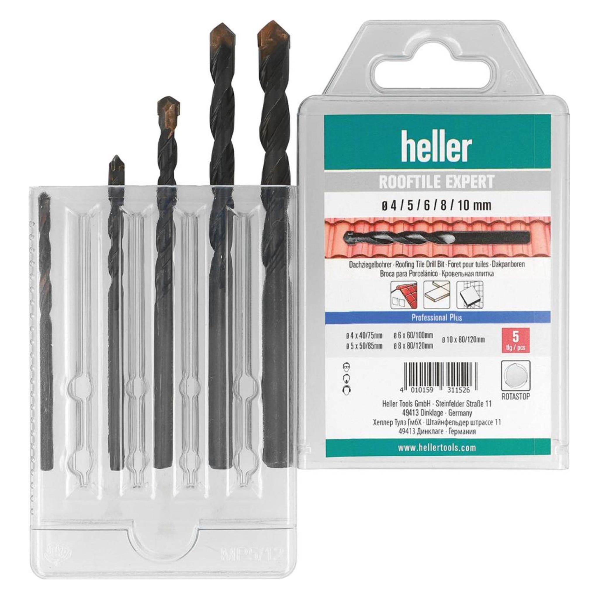 Heller Dachziegelbohrer-Satz ROOFTILE EXPERT 5-tlg., 4/5/6/8/10mm (4010159311526)