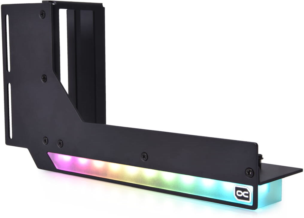 Alphacool Aurora Vertikale GPU Halterung mit Riser Kabel