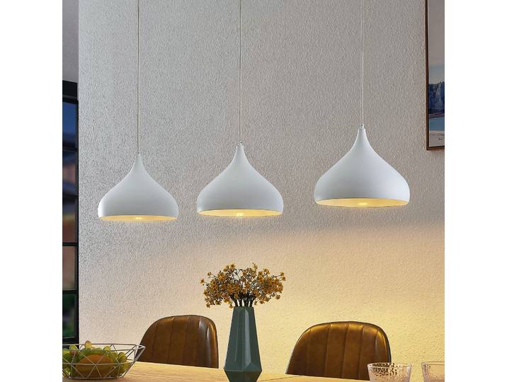Elamira Pendelleuchte White - Lindby - Wohnzimmer - Modern - Metall - Mehrflammig