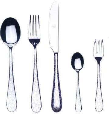 Mepra Coccodrillo Flatware Set with Cake Forks - 30 Piece