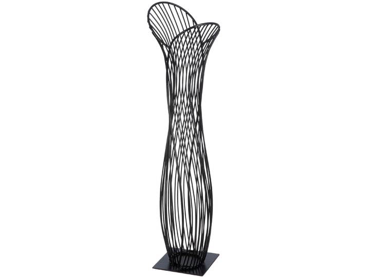 Dekoobjekt CASABLANCA BY GILDE Dekoobjekt Die Verbundenheit schwarz H. 63 cm , schwarz, B:17cm H:63cm T:13cm, Metall, Dekofiguren, Dekoobjekt, Ausdrucksstarke Form aus mattem Metall