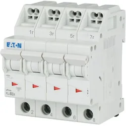 Eaton 171248 Leitungsschutzschalter mit Steckklemme, 3 A, 4p, Charakteristik: B PLI-B3/4