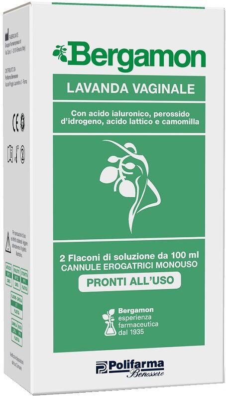 POLIFARMA BENESSERE Srl Bergamon Lavanda Vaginale, 2 x 100 ml