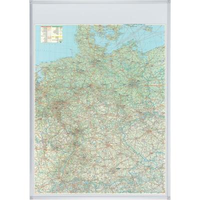 FRANKEN Deutschland Straßenkarte, magnethaftend