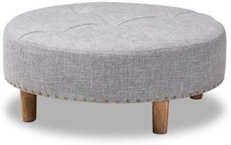 Baxton Studio Modern and Contemporary Fabric Cocktail Ottoman