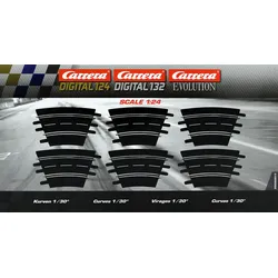 Carrera 20020577 - EVOLUTION/EXCLUSIVE 1:24 Kurven 1/30°