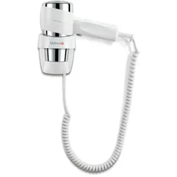 VALERA HOSPITALITY Haarfön mit Wandhalterung 1600W ein/aus Druckschalter weiß 54...