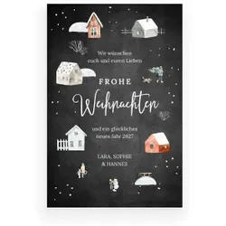 Weihnachtskarte: Es ist Winter!