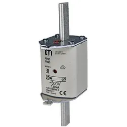 Csdk SL, Sicherung, Sicherung NH2C 80A gG, 500V AC, Ausschaltvermögen 120kA, Norm IEC 60269-1, IEC 60269-2 Mit Statusanz (80 A)